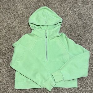 Lululemon - Mint Green Scuba Hoodie Half Zip
